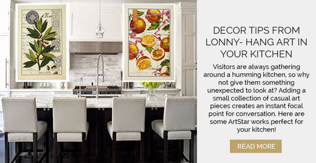 Decor Tips from Lonny- Hang Art in Your Kitchen