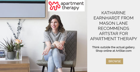 Katharine Earnhardt from Mason Lane Recommends ArtStar for Apartment Therapy