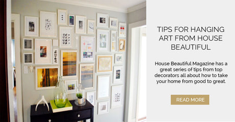 Tips for hanging art from House Beautiful