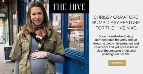 Chrissy Crawford Bump Diary feature for The Hive Mag