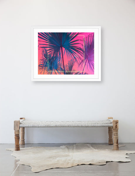 Palms Squared by Mischelle Moy Posters, Prints, & Visual Artwork