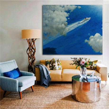 Sea Road To Bimini by Julio Larraz Posters, Prints, & Visual Artwork